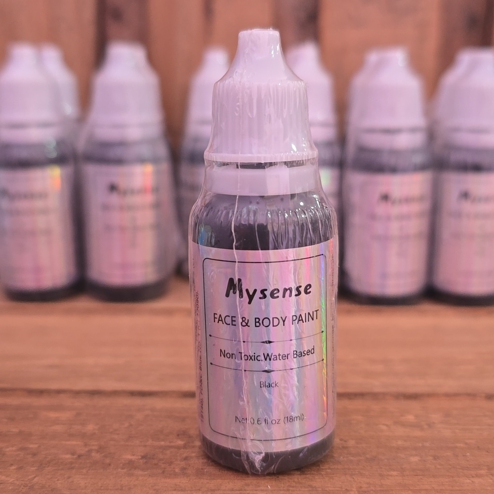 (16) Mysense Face & Body Paint-Black 0.6 fl oz (18ml) - Picture 2 of 2